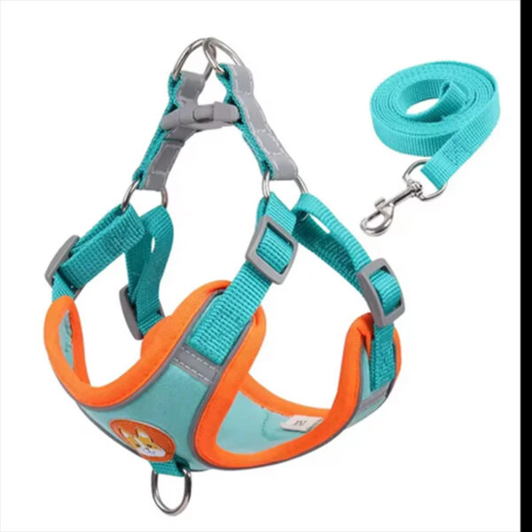 Reflective Adjustable Vest Harness Strap & Leash for Cats & Small Dogs - Image 10