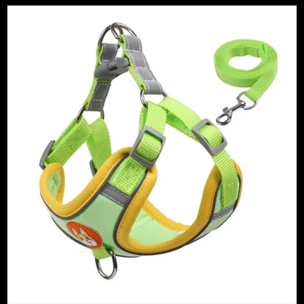 Reflective Adjustable Vest Harness Strap & Leash for Cats & Small Dogs - Image 11