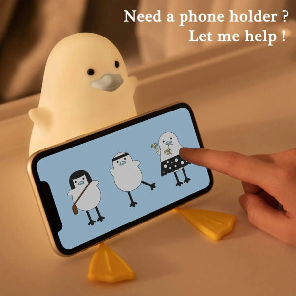 Cute Duck LED Squishy Night Light - Image 3