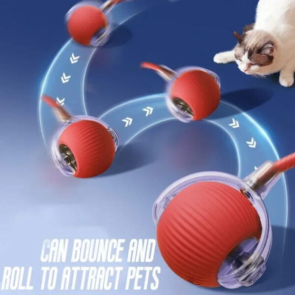 BounceTug Play Ball – Interactive Pet Toy - Image 3