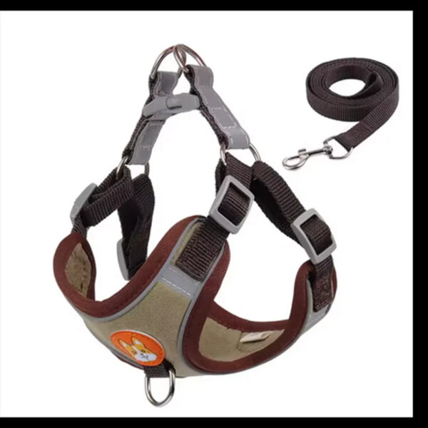 Reflective Adjustable Vest Harness Strap & Leash for Cats & Small Dogs - Image 7