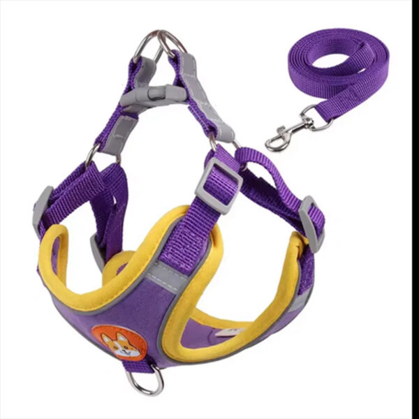 Reflective Adjustable Vest Harness Strap & Leash for Cats & Small Dogs - Image 8