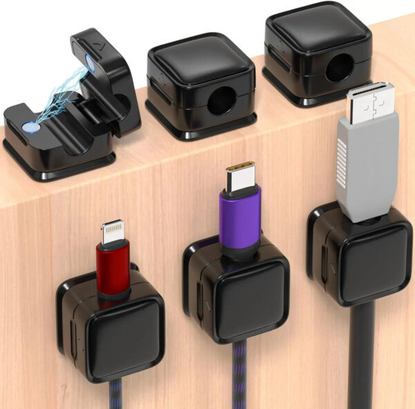 6 Pack Magnetic Cable Management Clips