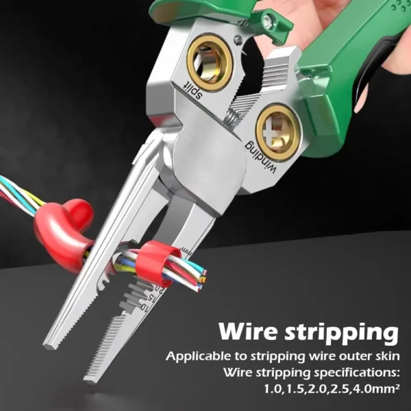 8-in-1 Electrical Wire Stripper Multi-Tool Pliers