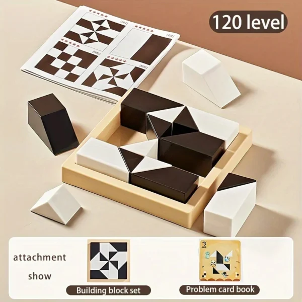 Spatial Thinking Hidden Building Blocks Puzzle Game