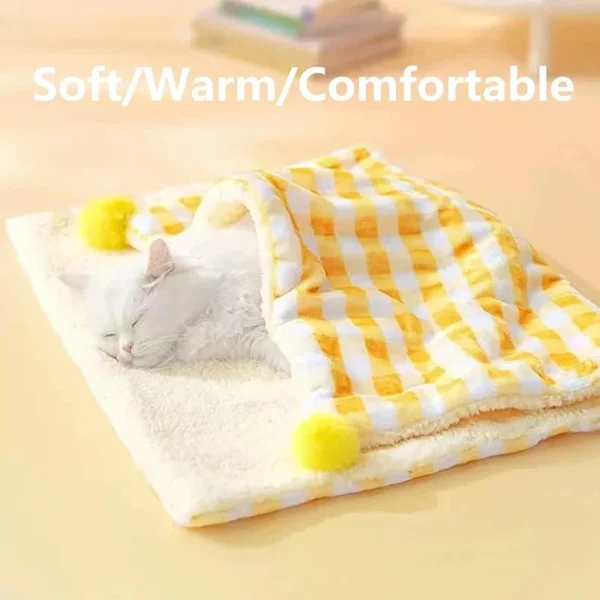 Cozy Checkered Pet Blanket - Image 4