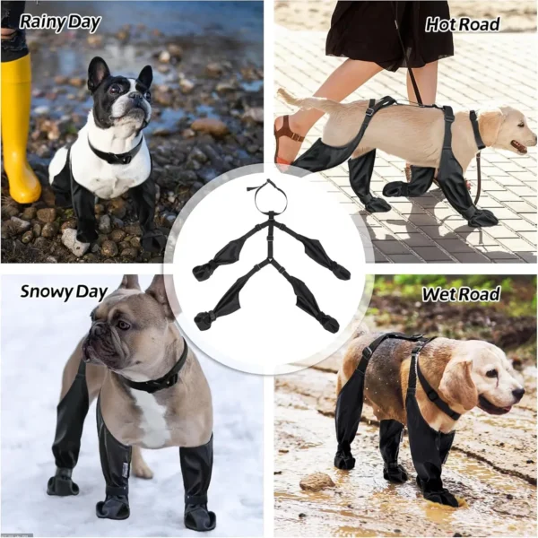 Waterproof Adjustable Suspended Dog Boots - Image 3