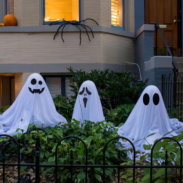 Light-Up Spooky Standing Ghosts with LED Light - Image 3