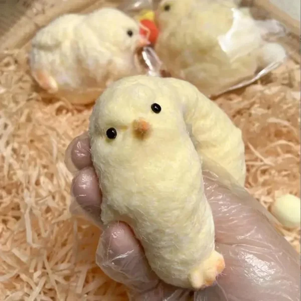 Handmade Ultra Soft Furry Chick Toy