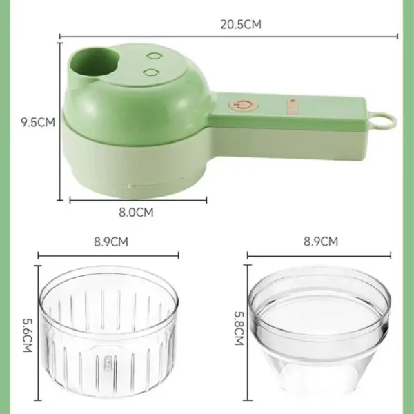 4 In 1 Handheld Electric Vegetable Cutter - Image 4