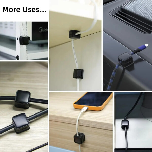 6 Pack Magnetic Cable Management Clips - Image 2