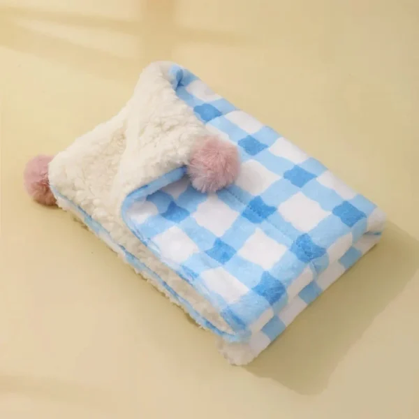 Cozy Checkered Pet Blanket - Image 3