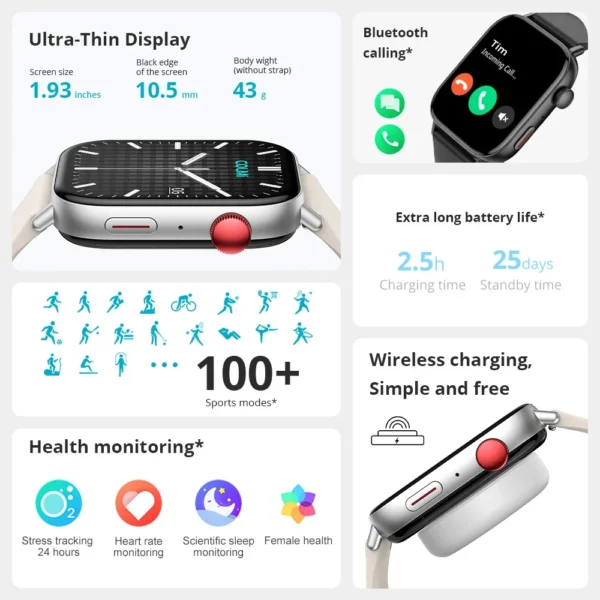 COLMI C8 Max AMOLED Fitness Tracking Smartwatch - Image 2