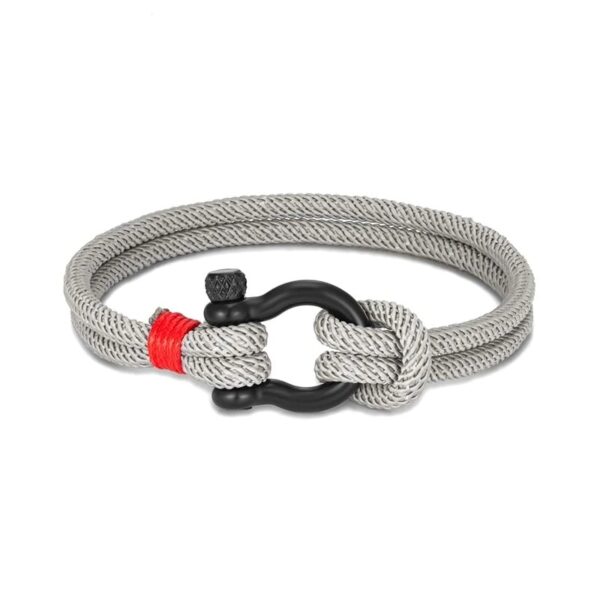 Luxurious Alchor Navy Shackle Bracelet - Image 7