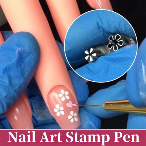 Nail Art Stamp Pen Set (6pcs) - Image 5