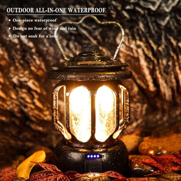 Rechargeable Waterproof Retro Camping Lamp