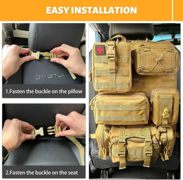 Tactical Car Seat Backrest Organiser - Image 2