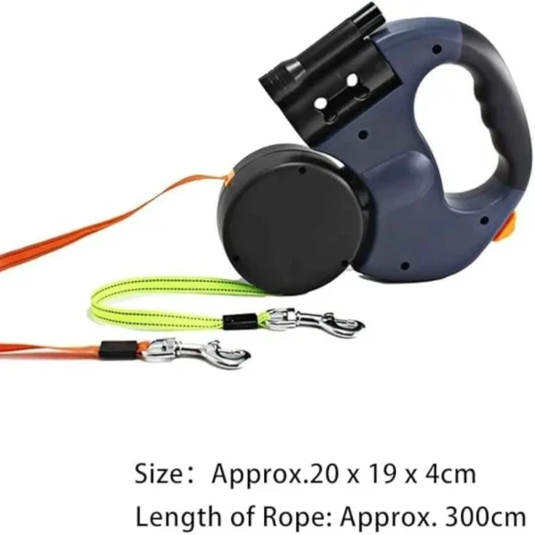 Dual Reflective Retractable 360° Zero Tangle Dog Leash - Image 5