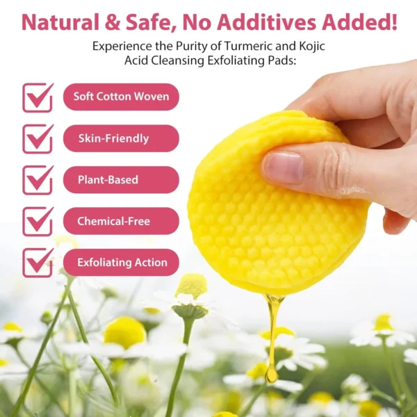 Turmeric Kojic Acid Cleansing Pads - Image 2