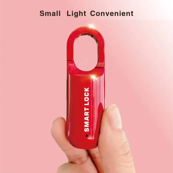 Portable Smart USB Rechargeable Fingerprint Padlock - Image 2