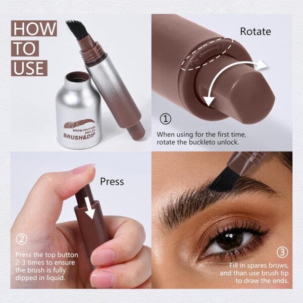 Brow-Fection Angled Brush & Dip - Image 2