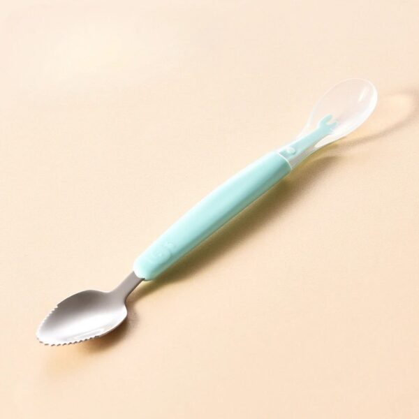 Double Head Baby Silicone Food Spoon - Image 3