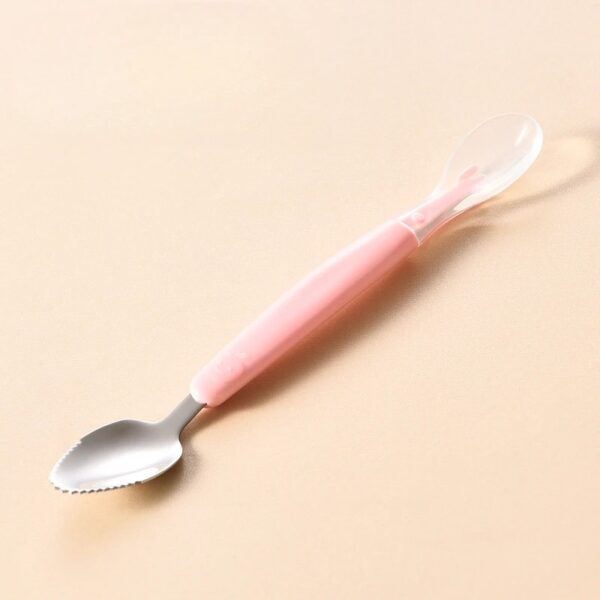 Double Head Baby Silicone Food Spoon - Image 2