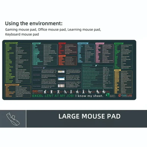 Excel Shortcut Keys Mouse Pad - Image 5