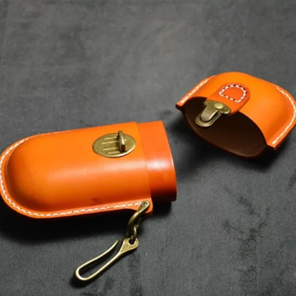 Handmade Leather Glasses Case - Image 4