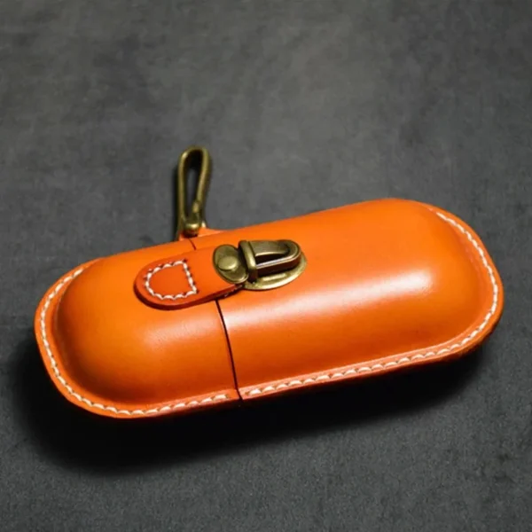 Handmade Leather Glasses Case - Image 3