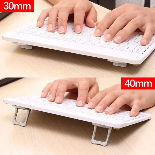 Laptop Desk Stand with Anti-Slip Pads Zinc Alloy Lift Stand - Image 2