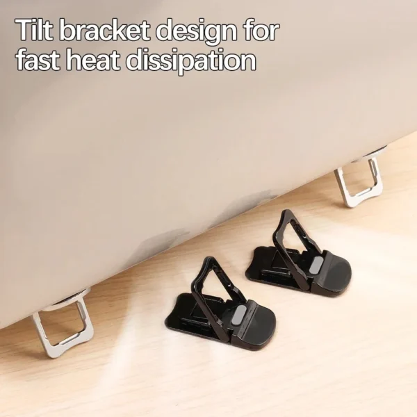 Laptop Desk Stand with Anti-Slip Pads Zinc Alloy Lift Stand - Image 5