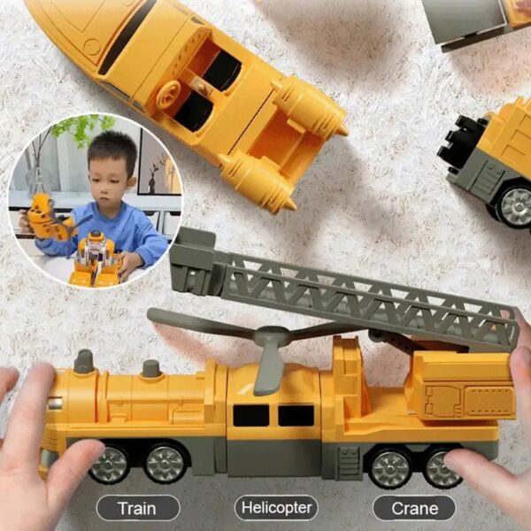 Magnetic Transform Engineering Car Assembled Toys - Image 2