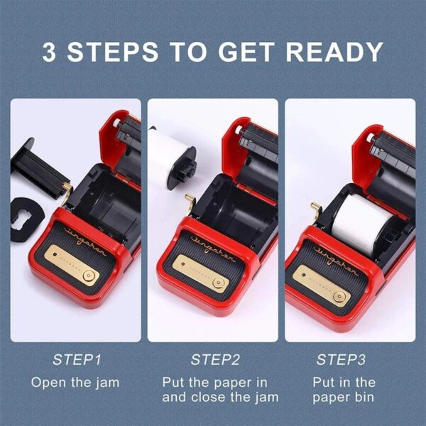 Mini Retro Portable Thermal Label Printer - Image 4