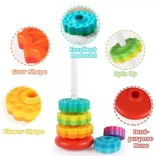 Rainbow Stacking Toys - Image 3