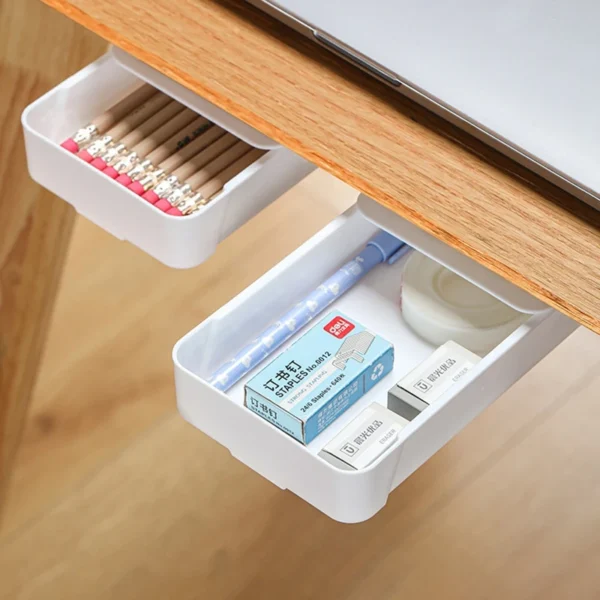 Self-Adhesive Under Desk Storage Drawer - Image 2